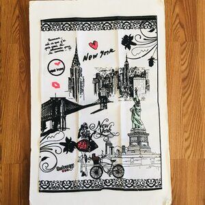 New York Cotton House Kitchen Tea Hand Towel Bike